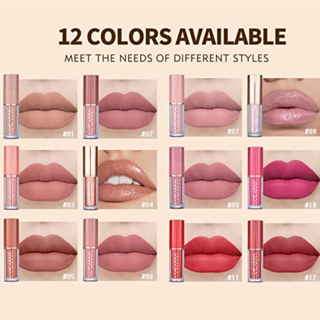Mocallure 12pcs LipGloss - Long Lasting