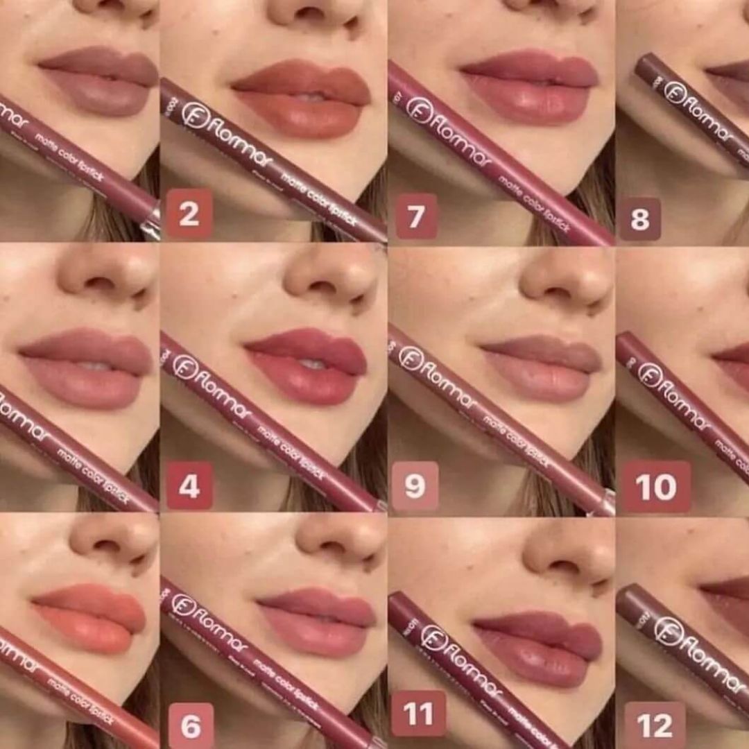 Lip Set Deal (12pcs Mocallure LipGloss Set, 12Pcs Flormar Lip Pencils and Free Teddy Color Changing LipGloss)
