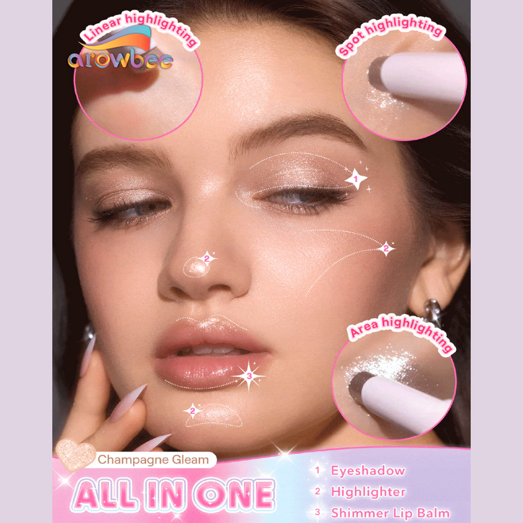 Jelly Glaze Stick | Highlighter | Eyeshadow and   Lip Tint (All In One)