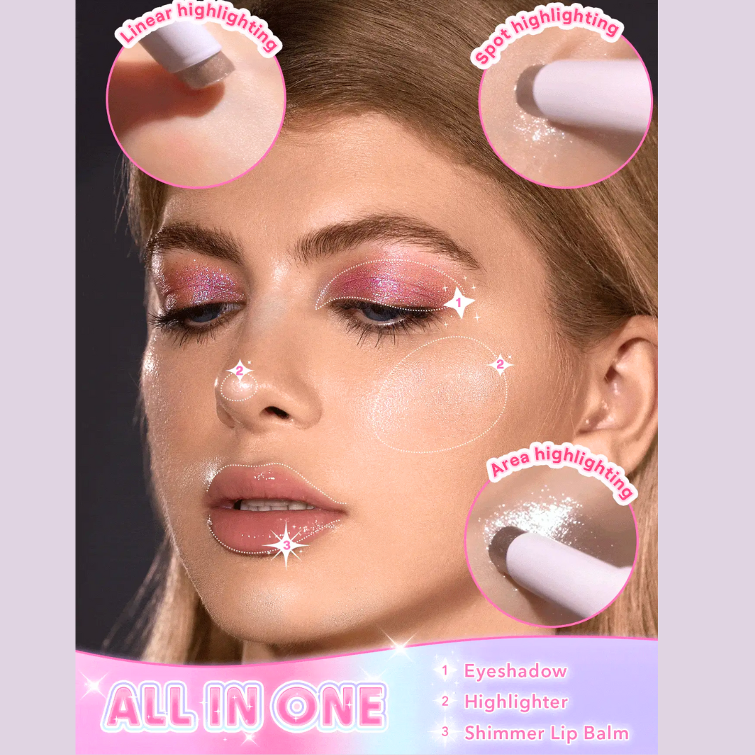 Jelly Glaze Stick | Highlighter | Eyeshadow and   Lip Tint (All In One)