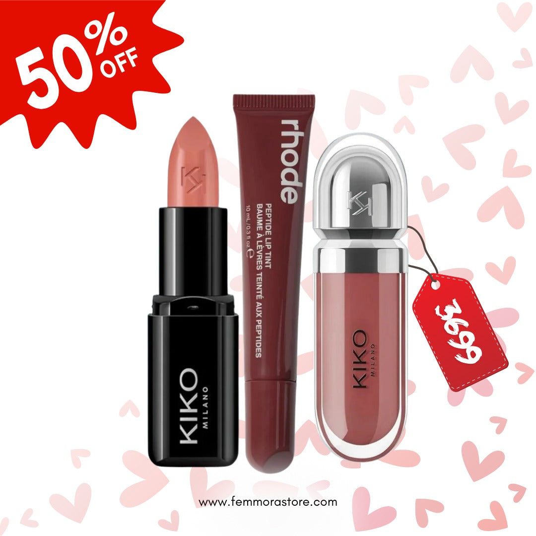 KIKO & Rhode Ultimate Lip Love Trio Bundle